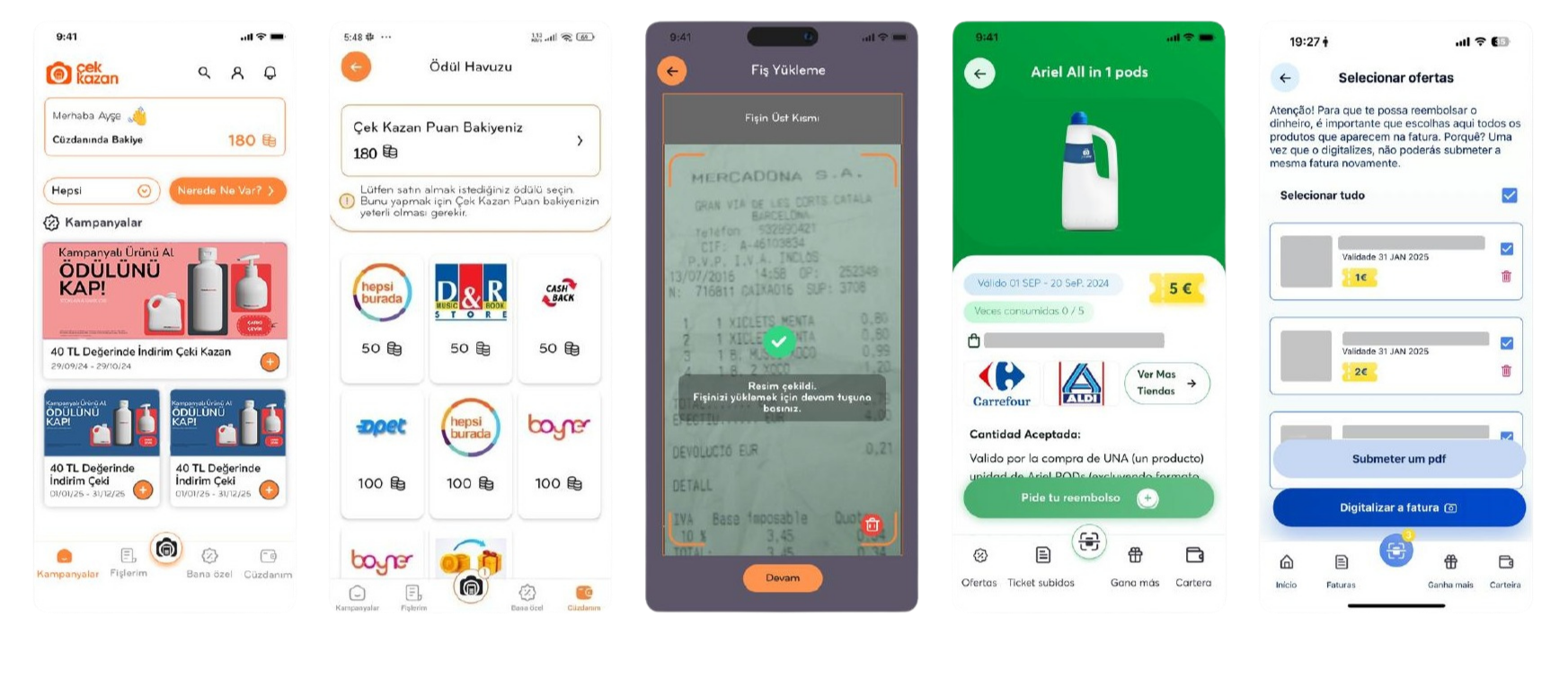 Campaign Super-App interface examples